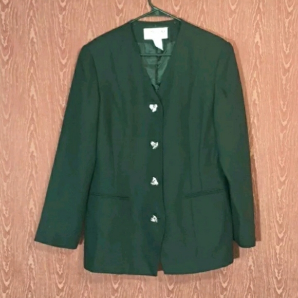 St. Anthony Size 12 Black 2 Piece Skirt Suit WOMEN'S BUSINESS/DINNER/CHURCH - Picture 3 of 10